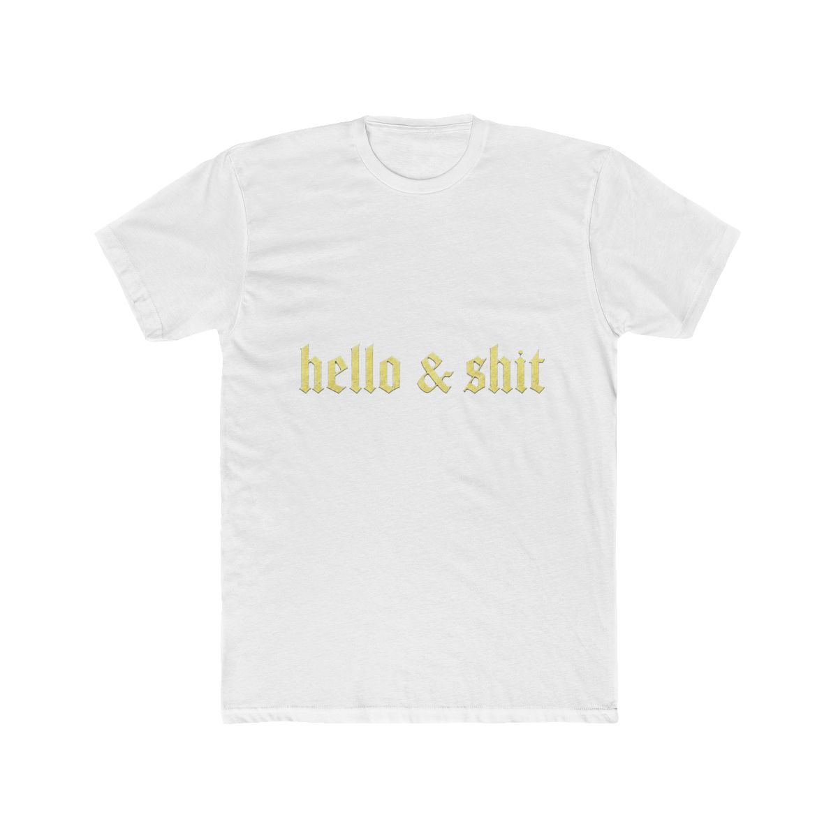 Leo Skepi Gold Hello And Shit T Shirt - Official t-shirts merchandise