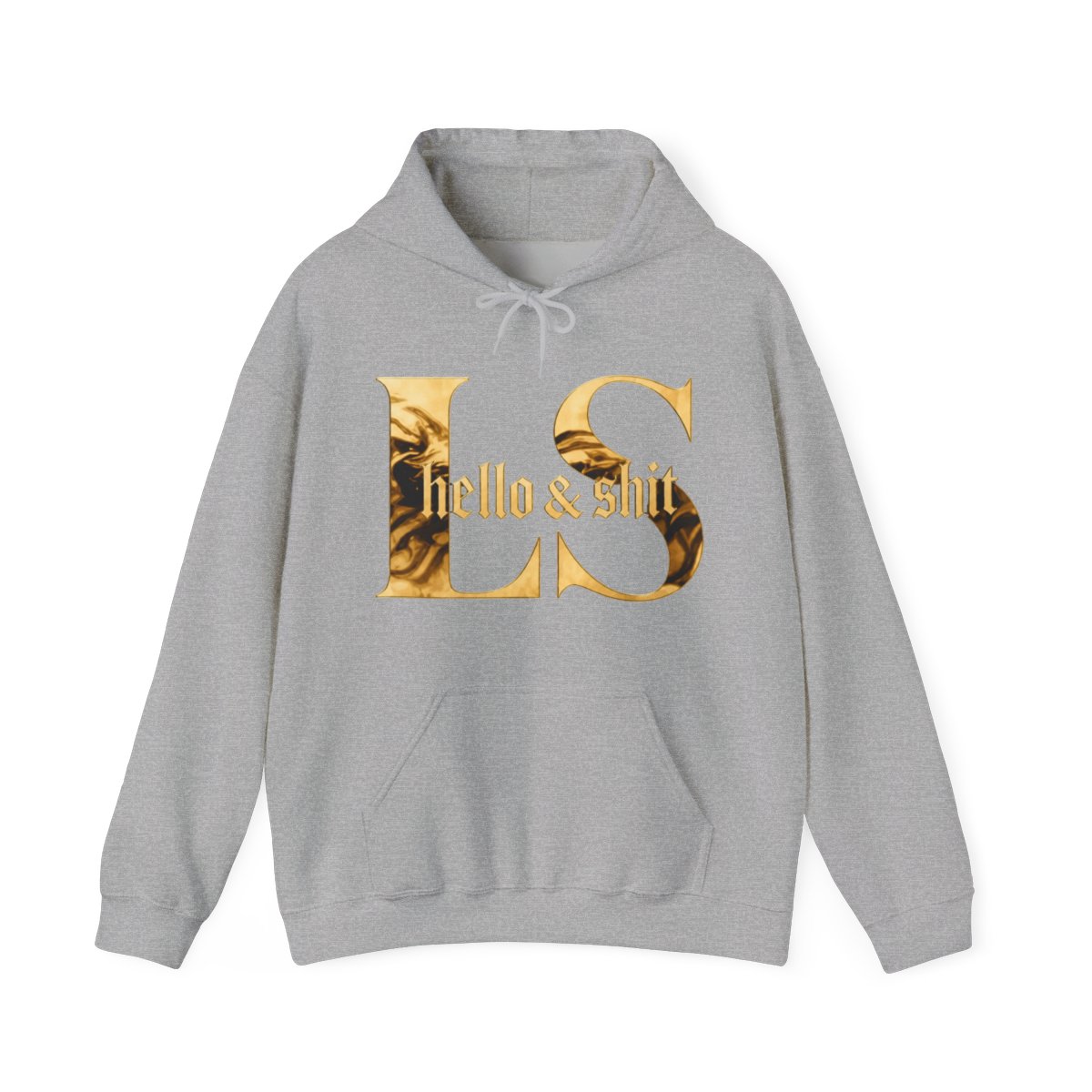 Gold Hello And Shit Leo Skepi Hoodie - Official hoodies merchandise