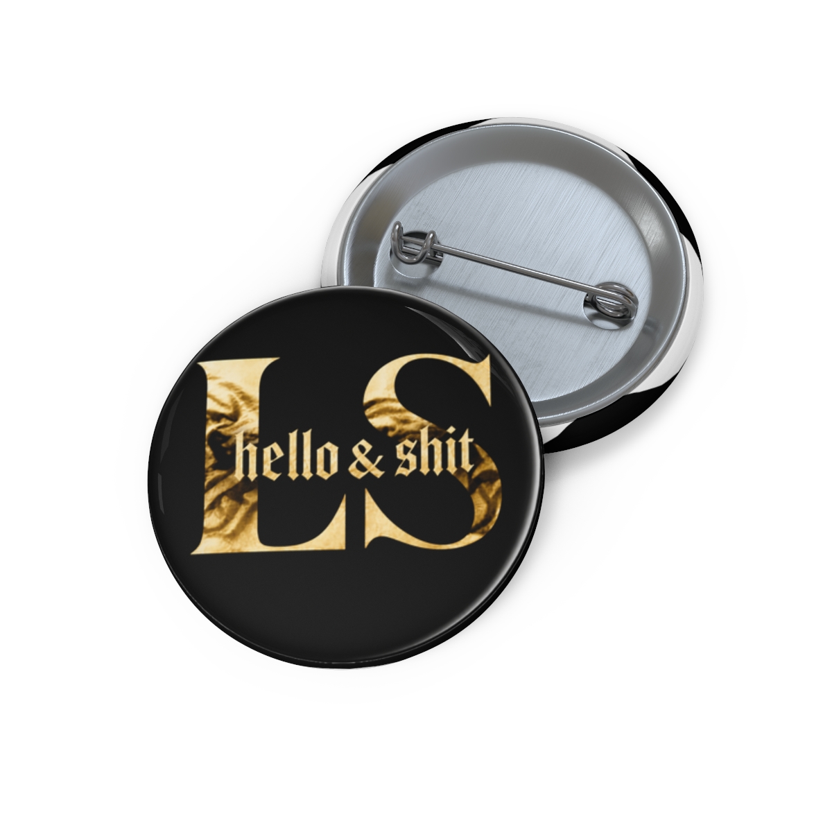 Gold Hello And Shit Leo Skepi Pin - Official Creator merchandise