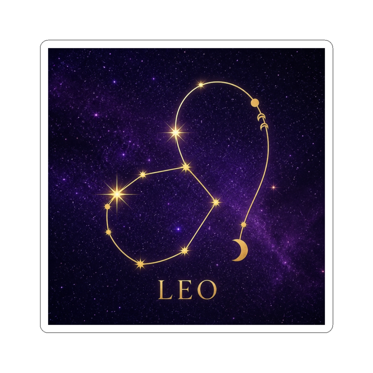 Leo Classic Round Sticker | Leo Skepi - Official stickers merchandise