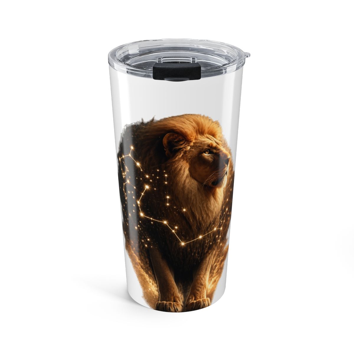 Leo Zodiac Art - Majestic Lion and Constellation. Insulated Tumbler | Leo Skepi - Official mugs merchandise